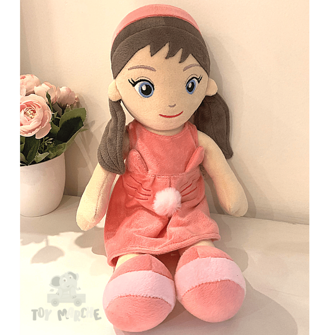 Mirada Pompom Doll 38 Cm - Coral