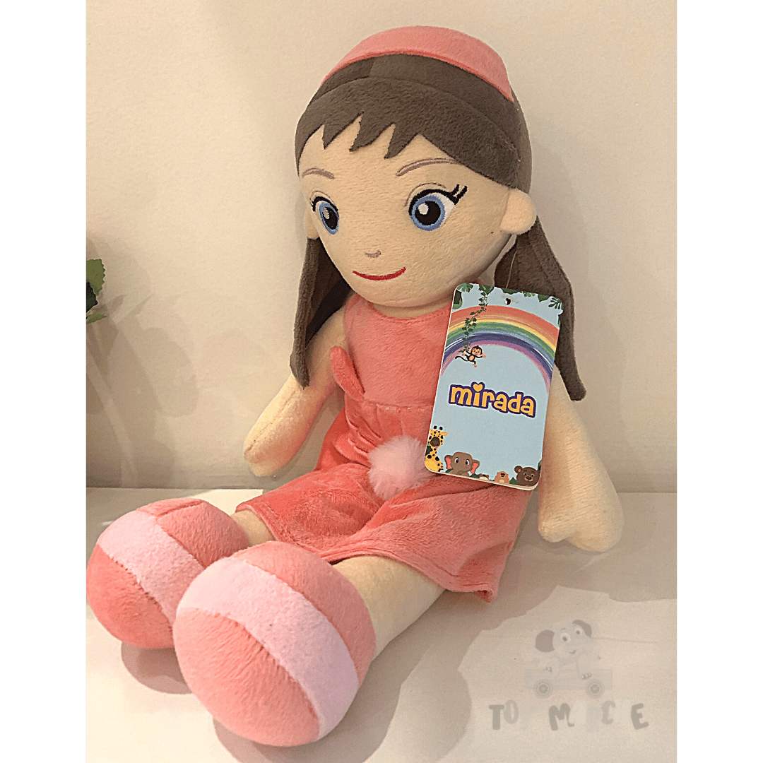 Mirada Pompom Doll 38 Cm - Coral