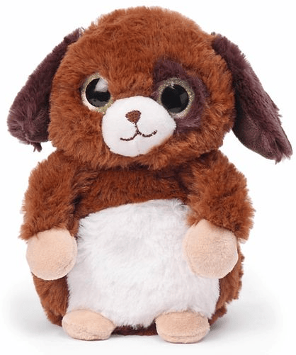 Wild Republic Sparkle Zoo Dog Dark Brown