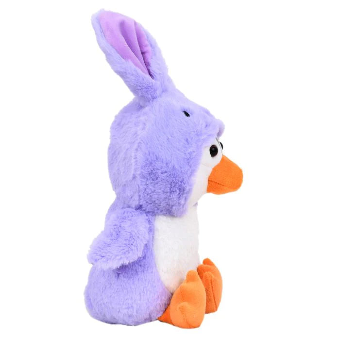 Mirada Purple Bunny Cute Plush Hoodie Penguin