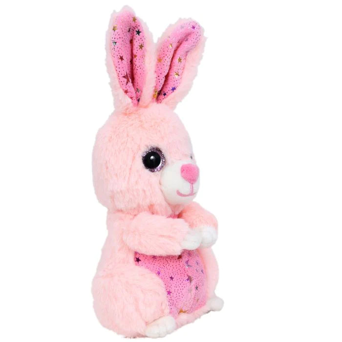Mirada 18cm Pink Foil Glitter Eye Bunny