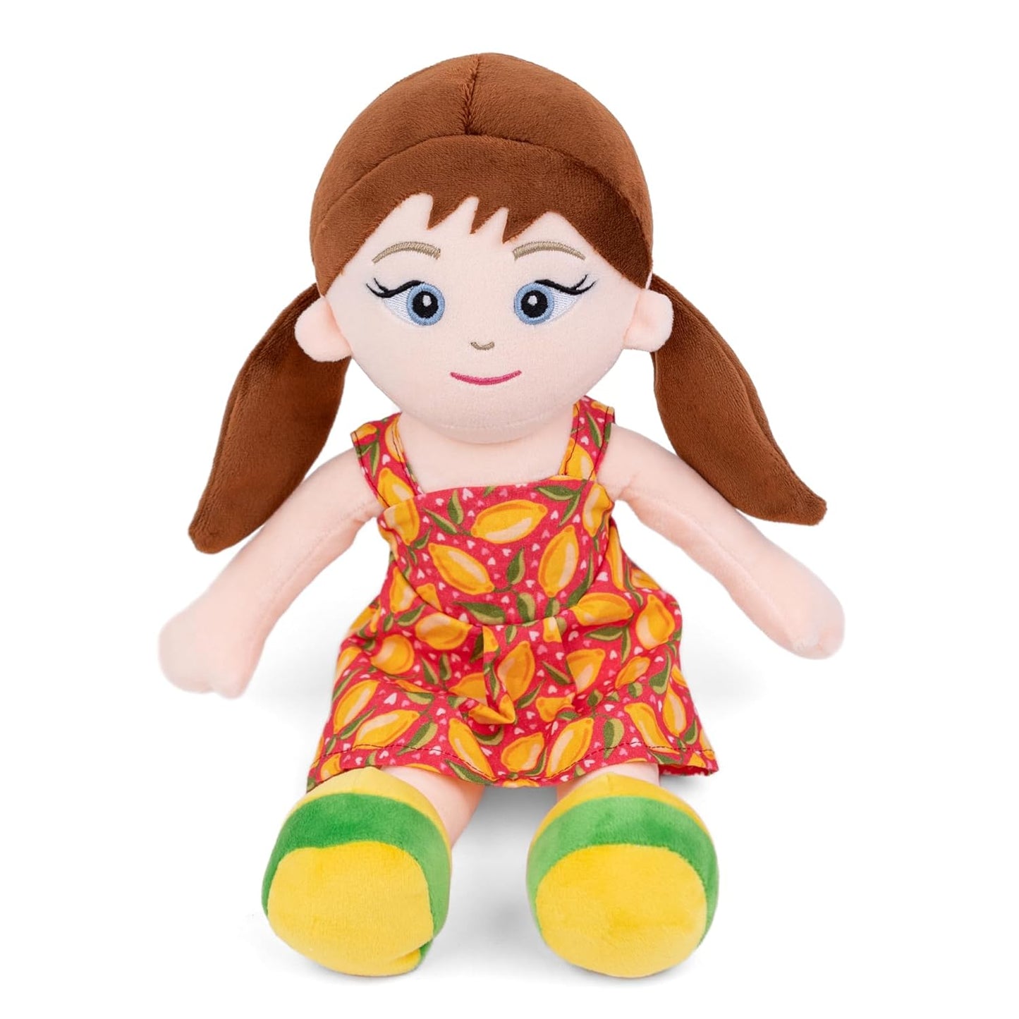 Mirada Yellow Dress Rag Doll - 38 cm
