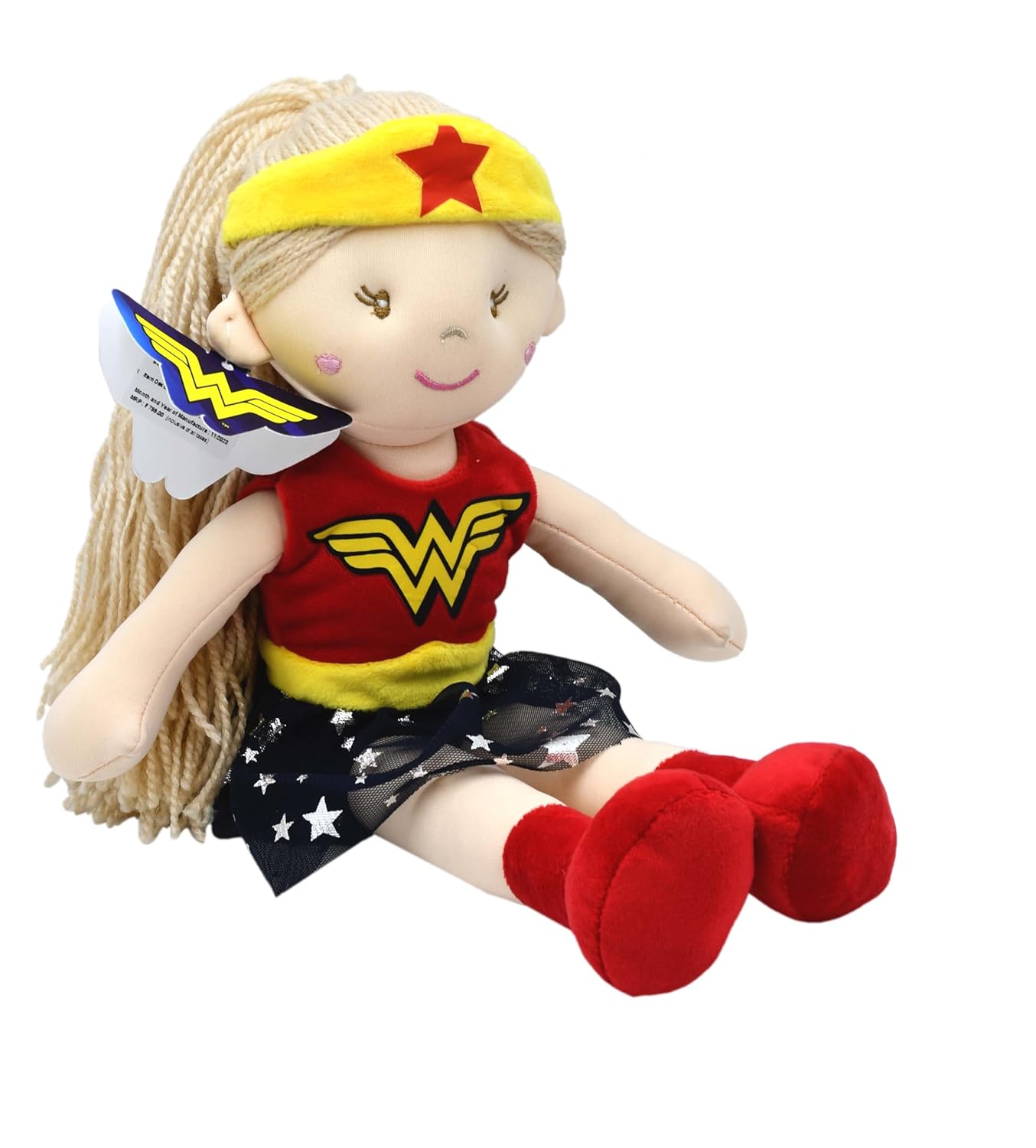 Mirada Wonder Women Rag Doll - 38 cm