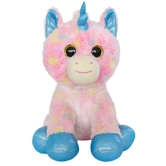 Mirada Plush Stuffed Tie Dye Pink Cute Unicorn Soft Toy - 42cm