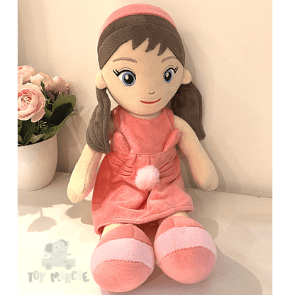 Mirada Pompom Doll 38 Cm - Coral