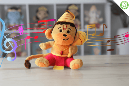 Modi Toys Baby Hanuman Small Mantra Singing Plush 7 Inch