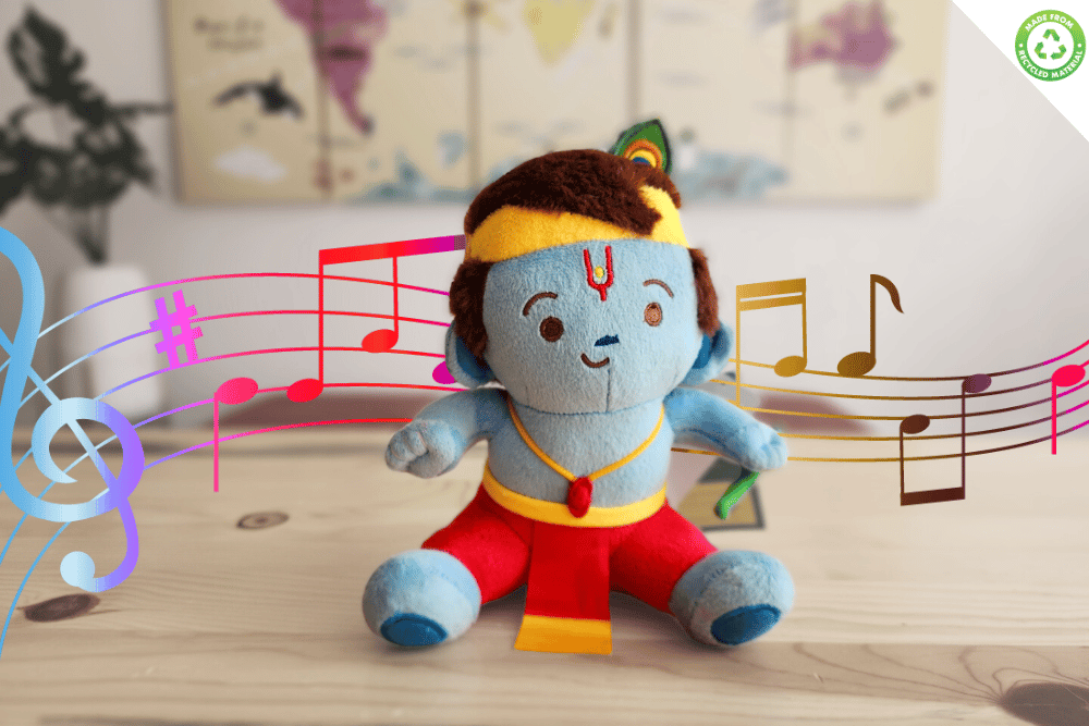 Modi Toys Baby Krishna Large Plush (non singing) - 22 Inch