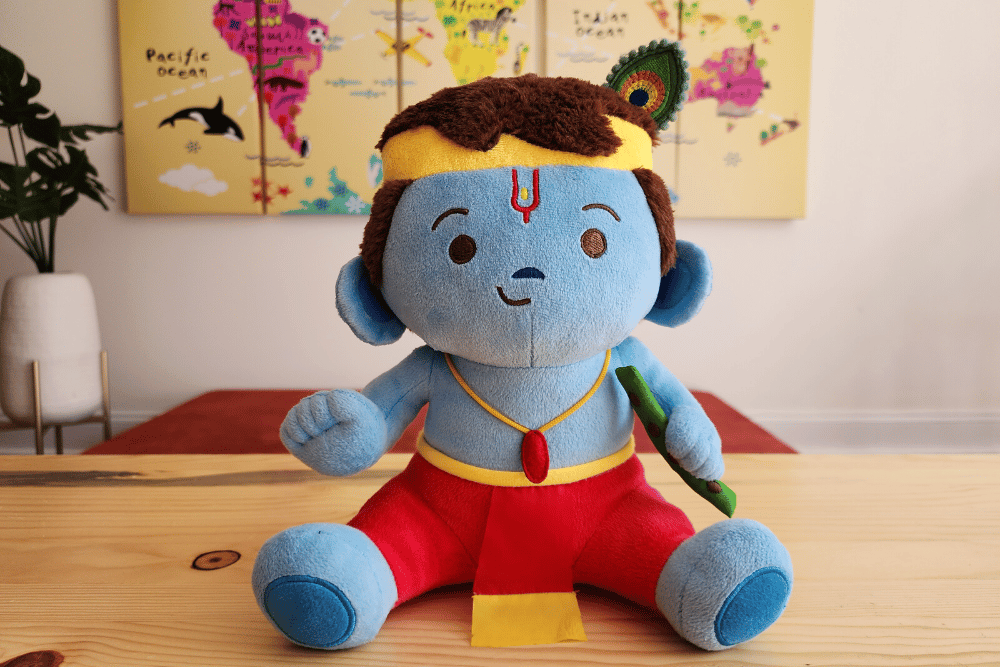 Modi Toys Baby Krishna Large Plush (non singing) - 22 Inch