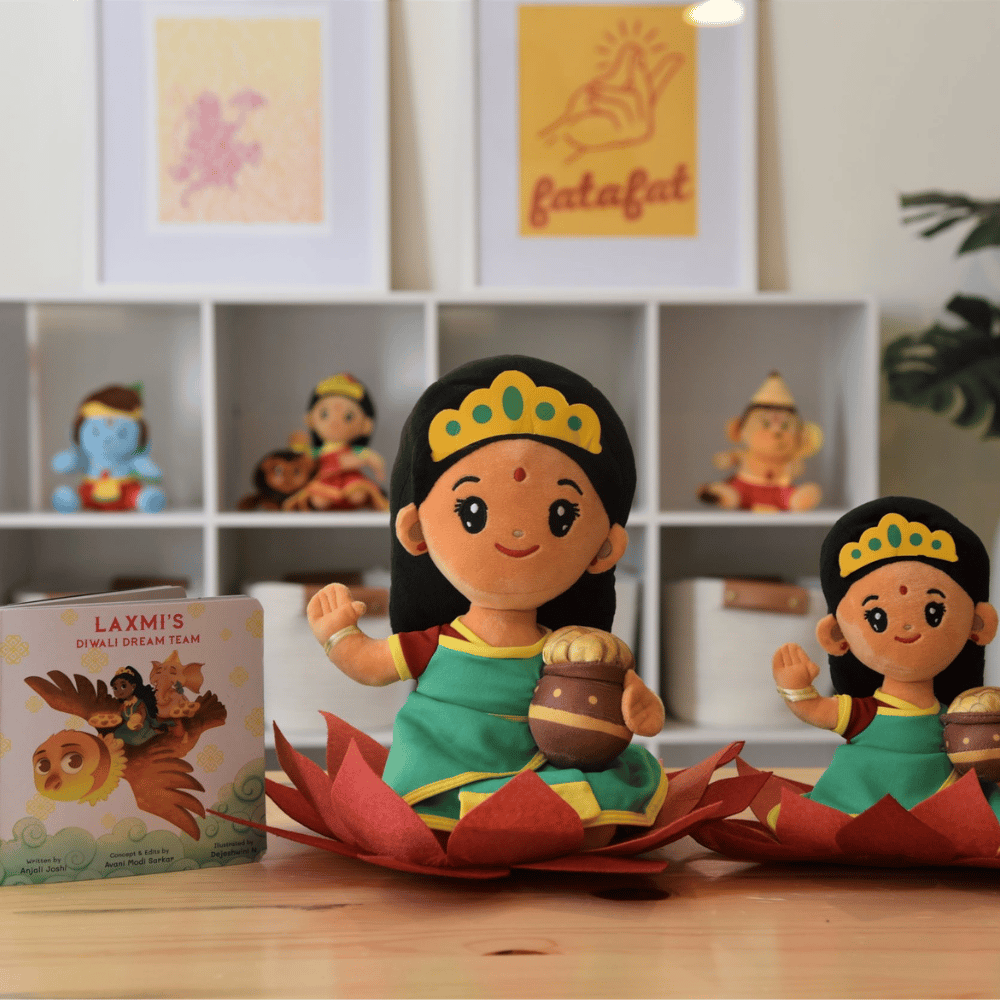 Modi Toys Laxmi Devi Small Mantra Singing Plush 7 Inch