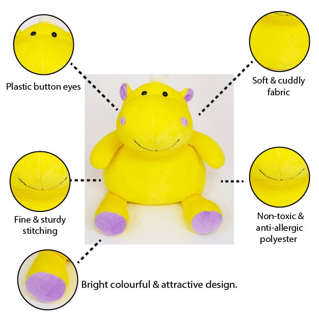 Winmagic Furrendz Hippy Hippo Yellow