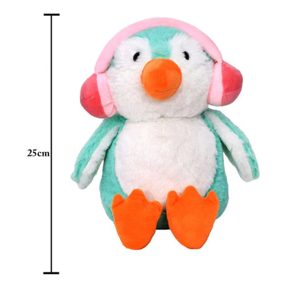 Mirada Turquoise Cute Plush Penguin Coin Bank Stuffed Soft Toy - 25 Cm