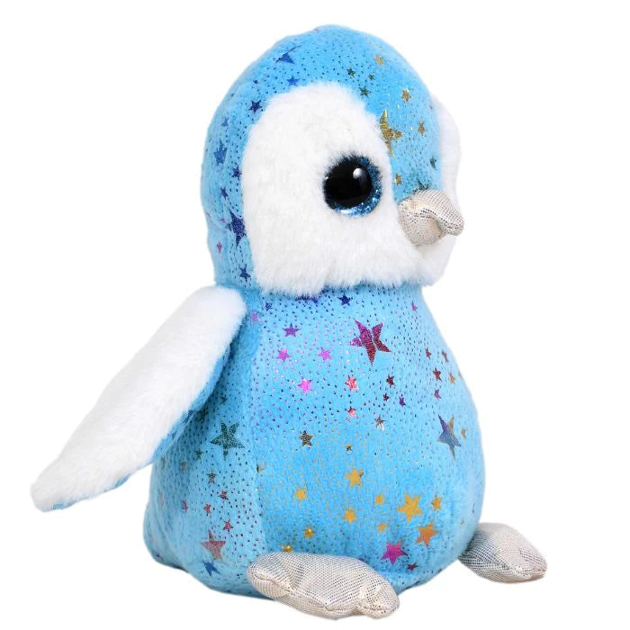 Mirada Blue Foil Cute Plush Penguin With Glitter Eye